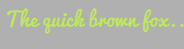 Image with Font Color BEE85A and Background Color B0B0B0